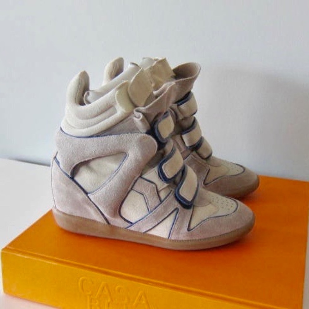 ISABEL MARANT BEKETT WEDGE SNEAKERS FR 38